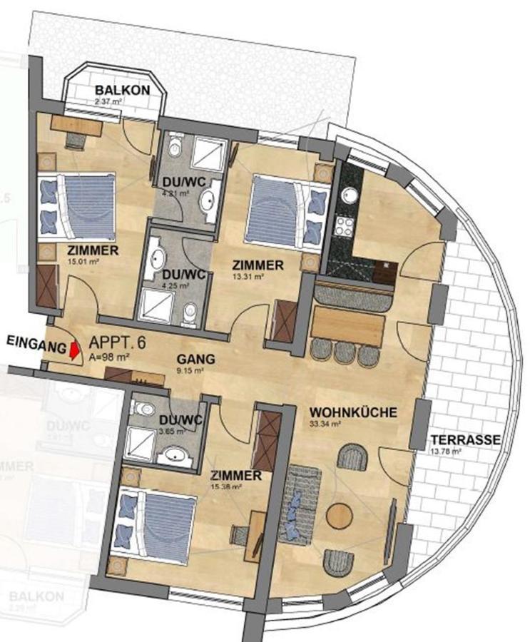 Апартаменты Philipp By A Casa Зёльден Экстерьер фото
